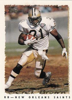 Derek Brown New Orleans Saints 1995 Topps NFL #129